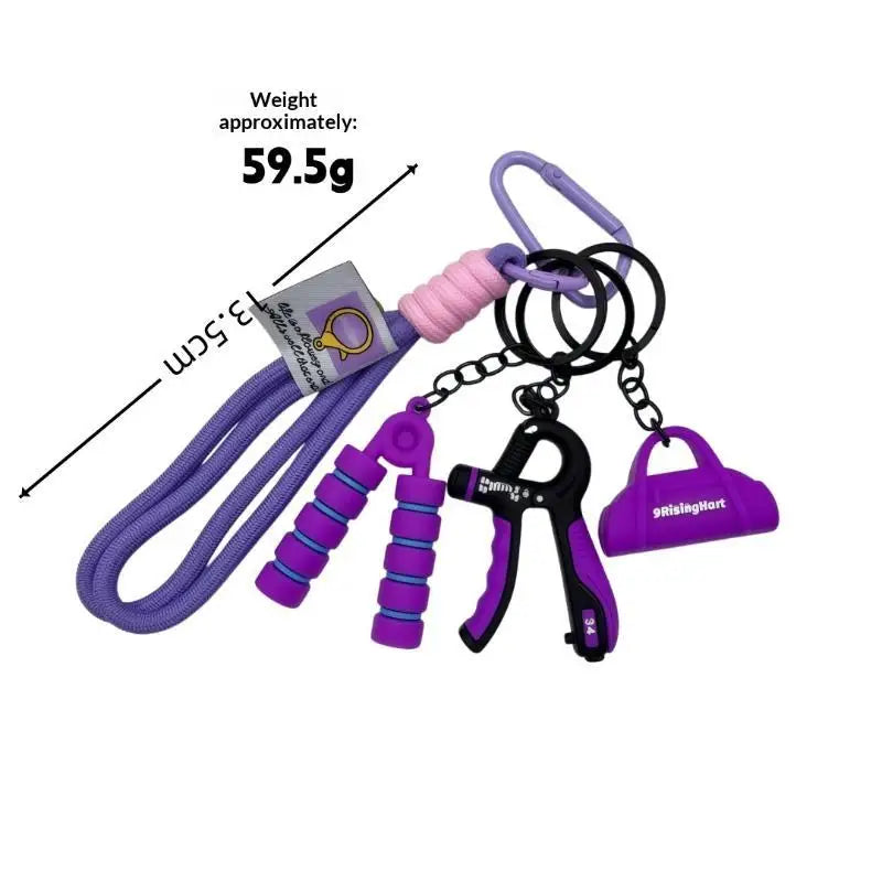 Personalized Sports Series Keychain Durable Fitness Themed Pendant 1Pcs Multi-purpose Key Accessory for Daily Use Workout Travel