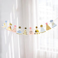 Baby Shower Birthday Hat Flags Children's Day Happy Birthday Party Decorations Photo Props Bunting Banners Fashion Paper Garland
