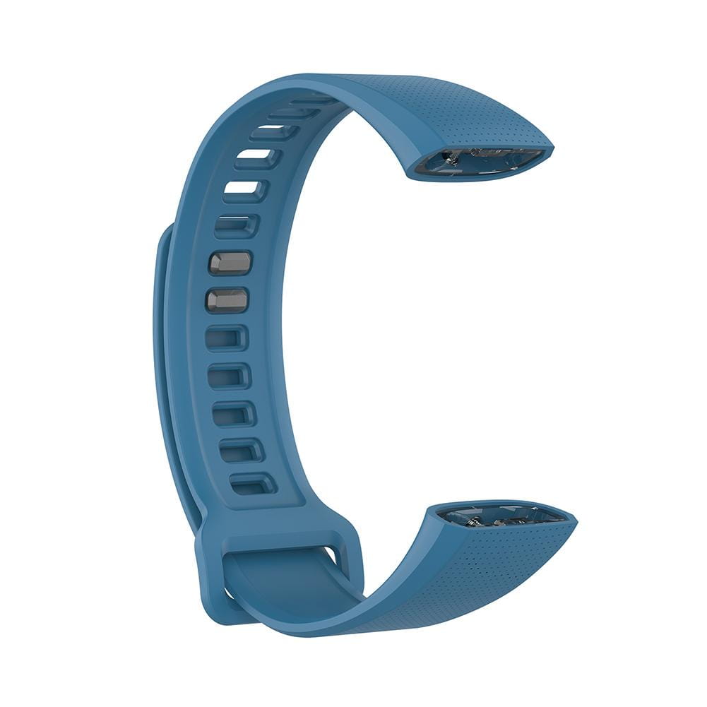 Bracelet en silicone bleu pour Huawei Band 2 Pro, bracelet pour poignet, avec texture perforée et boucle réglable.