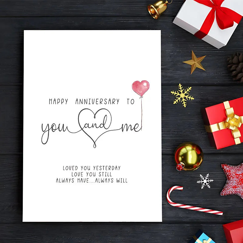 1 Special Anniversary Greeting Card, Perfect for Valentine's Day and Anniversaries, A Unique Valentine's Day Greeting Card