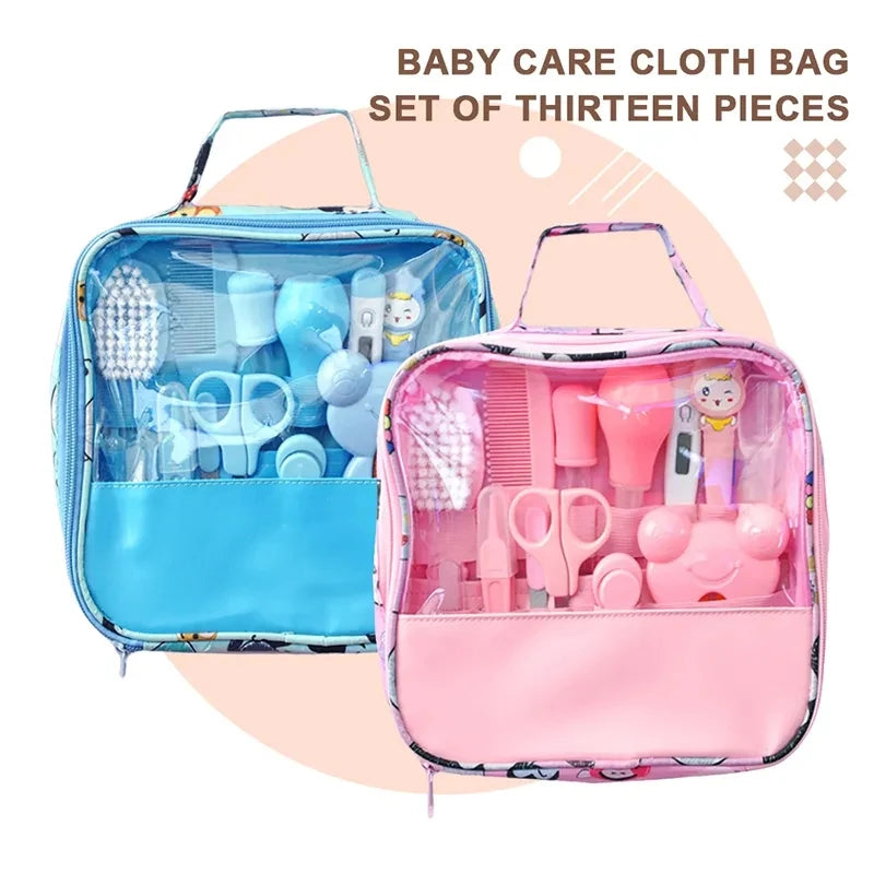 Baby Grooming Health Care Set, Newborn Safety Care Kit with Nail Clippers Hair Comb Nasal Aspirator