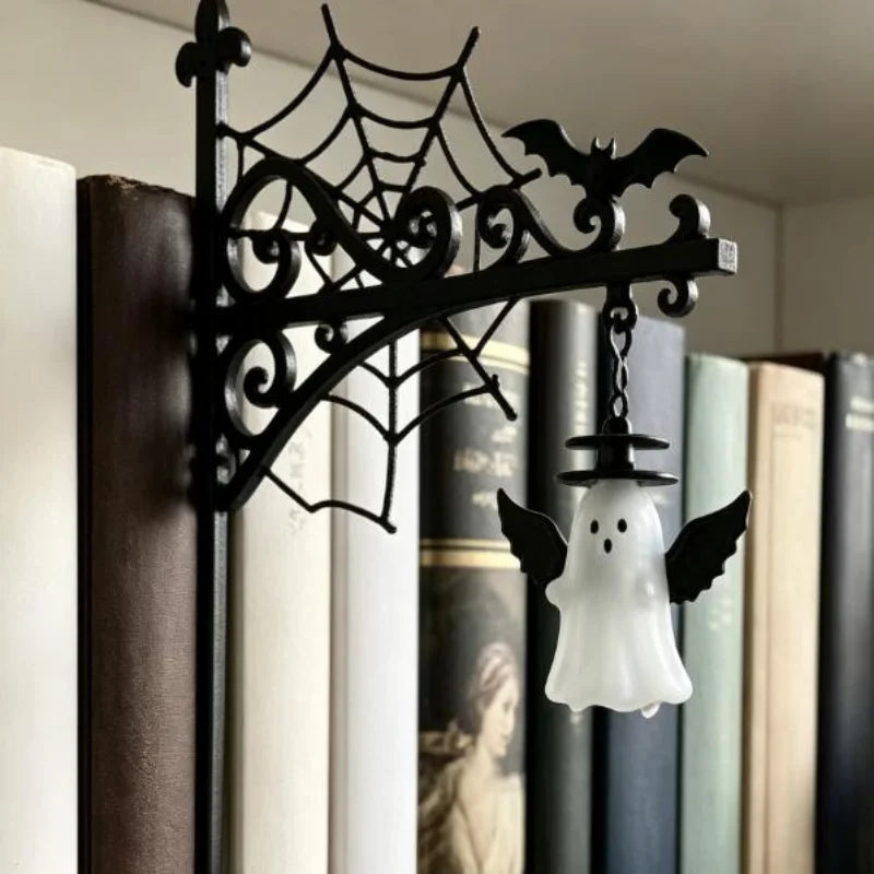 Library Lantern-Decorative Bookshelf Lighting, Warm LED Nightlight, Miniature Shelf Light, Home Desk Hanging Ornament