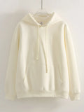 Women Sweatshirt With Hoodies Autumn Navy Blue Oversized Hoodie Grey Cotton Pullover Solid Hooded Tops Women Hoodies Oversized