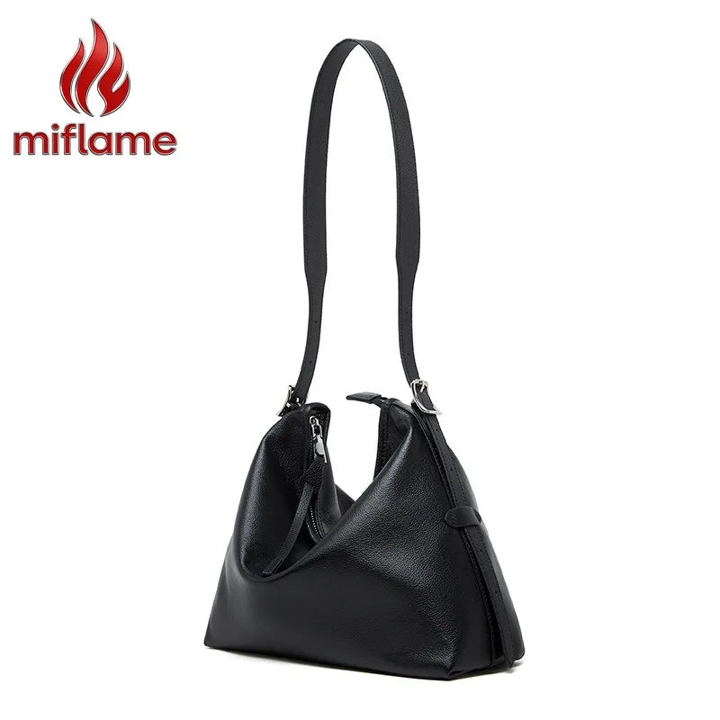 Genuine Leather Tote Bag for Women Large Work Bag with Detachable Shoulder Strap Logo-Free Structured Quiet Luxury