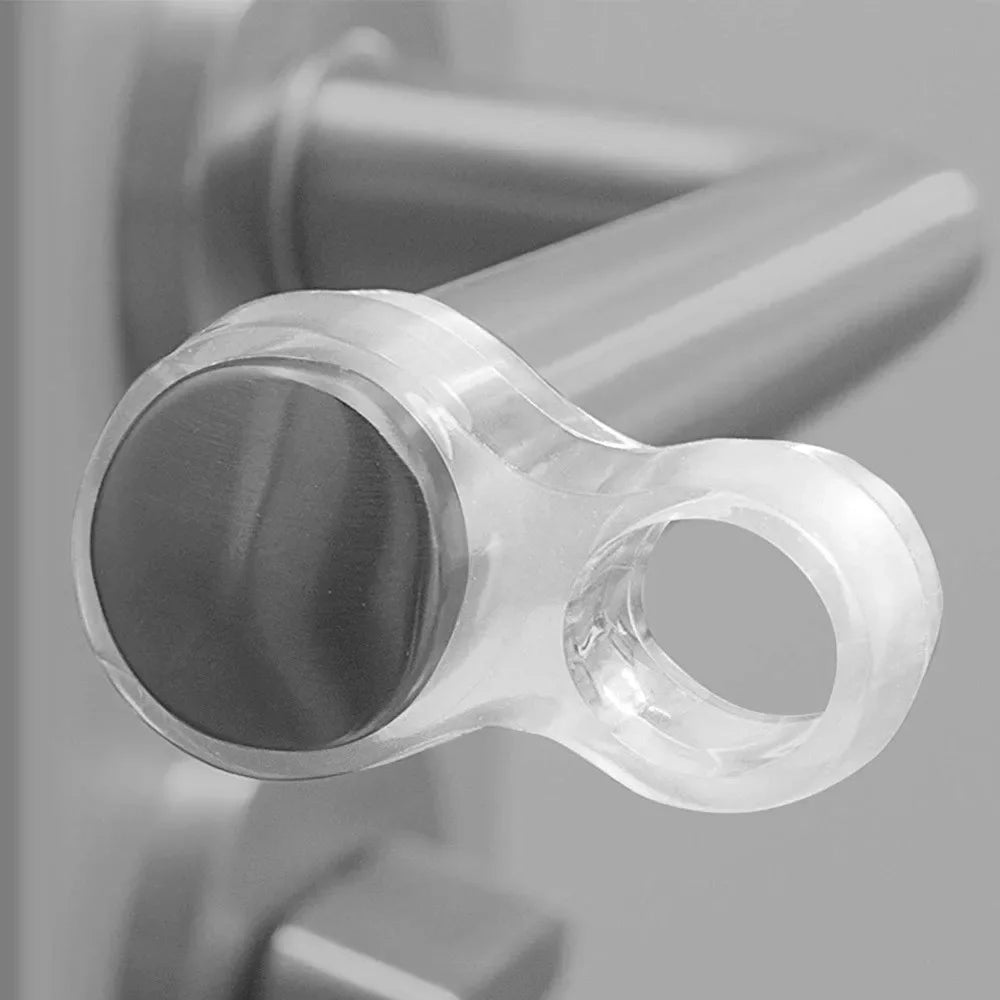 Door Stop Transparent Safety Supplies Silicone Door Handle Buffer Wall Furniture Protection Retainer Hardware Home