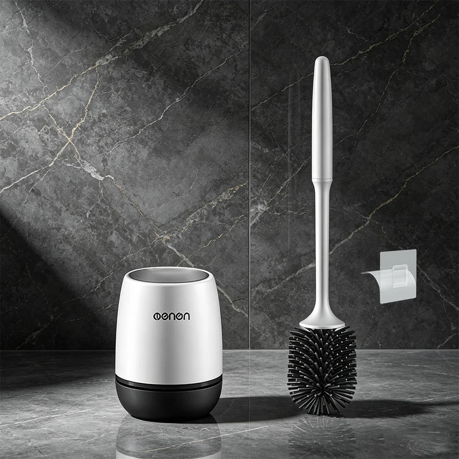 Wall-mounted Toilet Brush Bathroom Accessories Wall Floor Bathtubs Cleaning Tools Cleanliness Silicone Brush