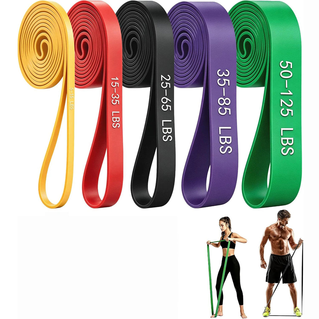 4/5-Level Resistance Bands for Working Out, Pull Up Assistance Bands