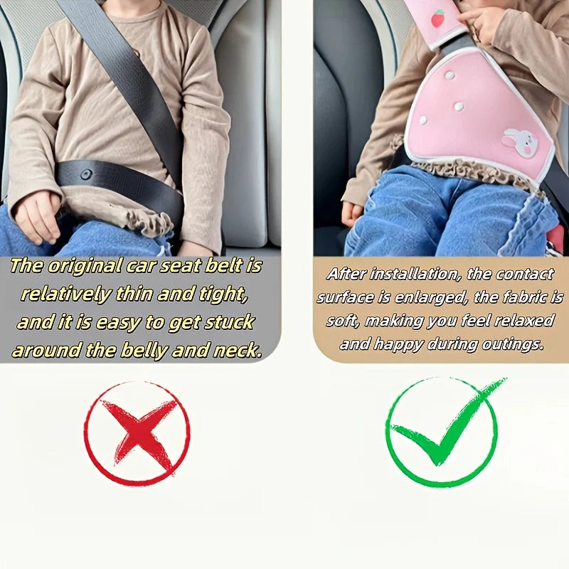 Car Seat Belt Shoulder,Belly Protector,Car Interior Accessories,Soft Easy to Remove,Comfortable Helper for Outdoor Travel