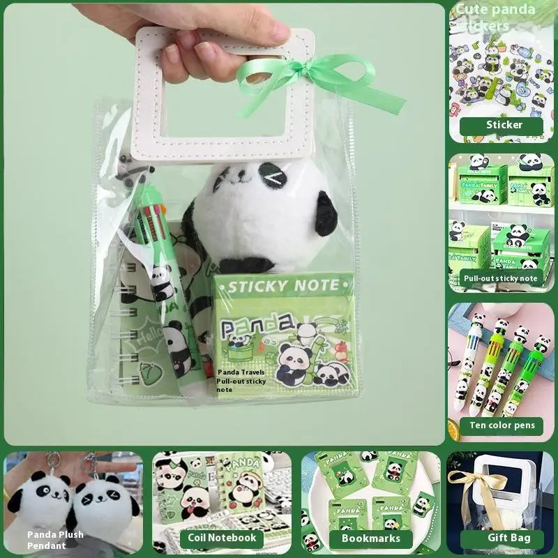 Stationery Set for Students: Kawaii Capybara Themed with Pen, Stickers, Notebook, Plush Charms, Handbag & Rewards