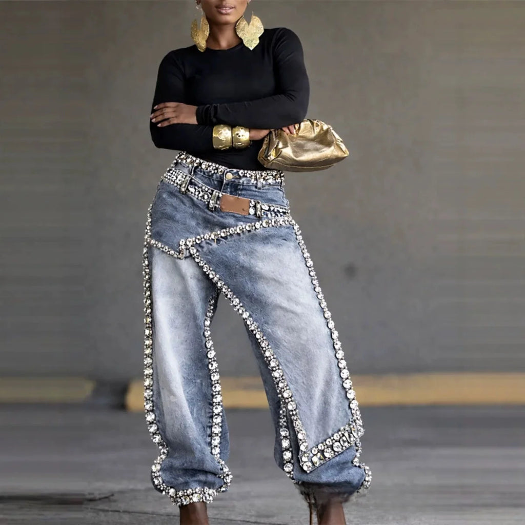 Fashion Women's Low Rise Denim Jeans Sexy Design 2026 New Summer Loose Fit Casual Trousers Universal Natural Waist Light Fold