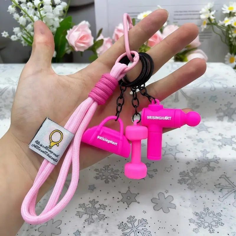 Gym Fitness Keychain 1Pc Anti-Rust D Buckle Key Holder Hangs on Sports Bags Water Bottles Great Gift for Exercise Lovers