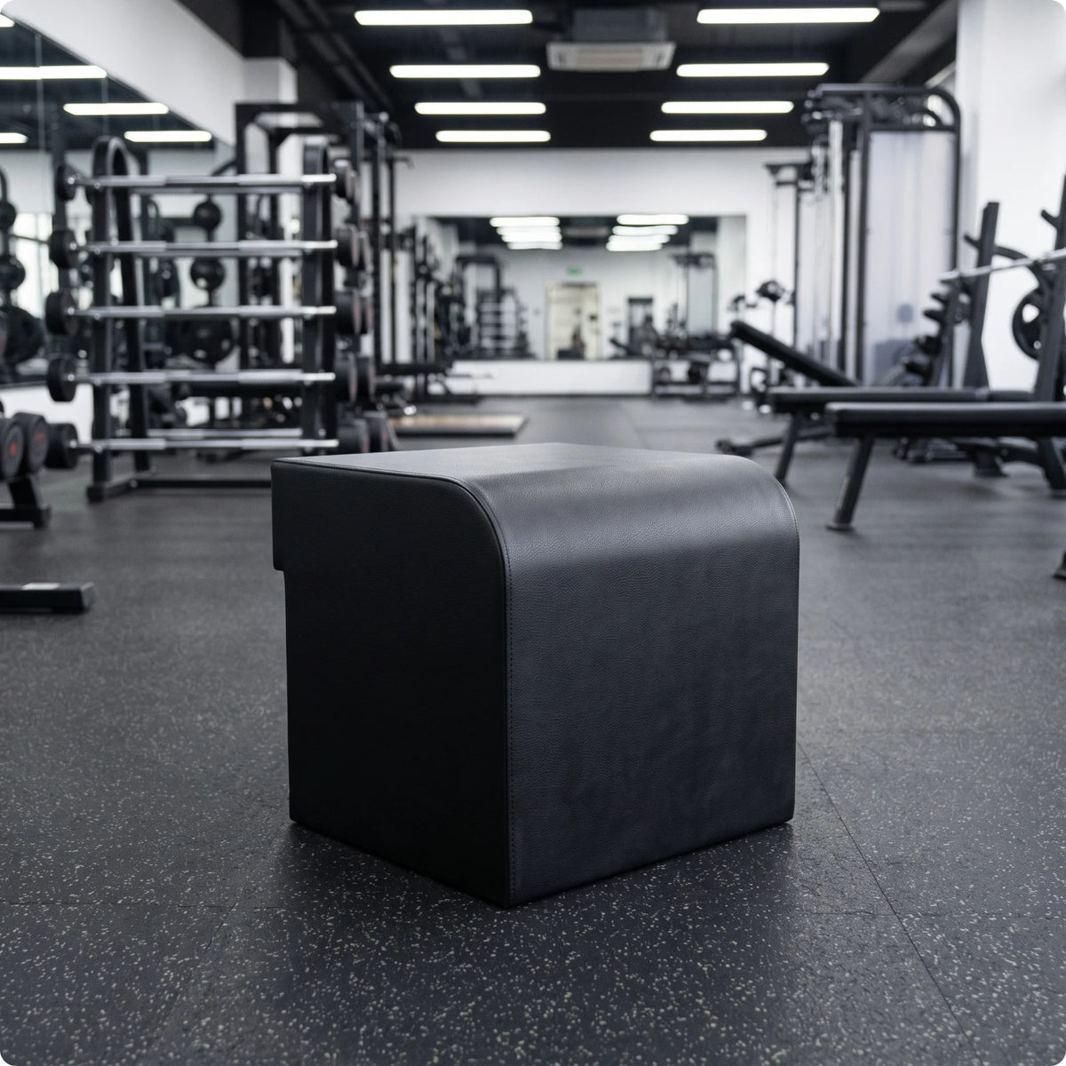 Hip Thrust Box with Padded Top Compact Hip Thrust Box Fitness Equipment Anti-Slip for Home Gym