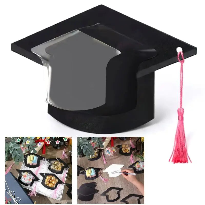 Graduation Cap Candy Card Unique DIY Graduation Party Supplies Handcrafted Gift Cards for Class of 2024 Ceremony Banquet