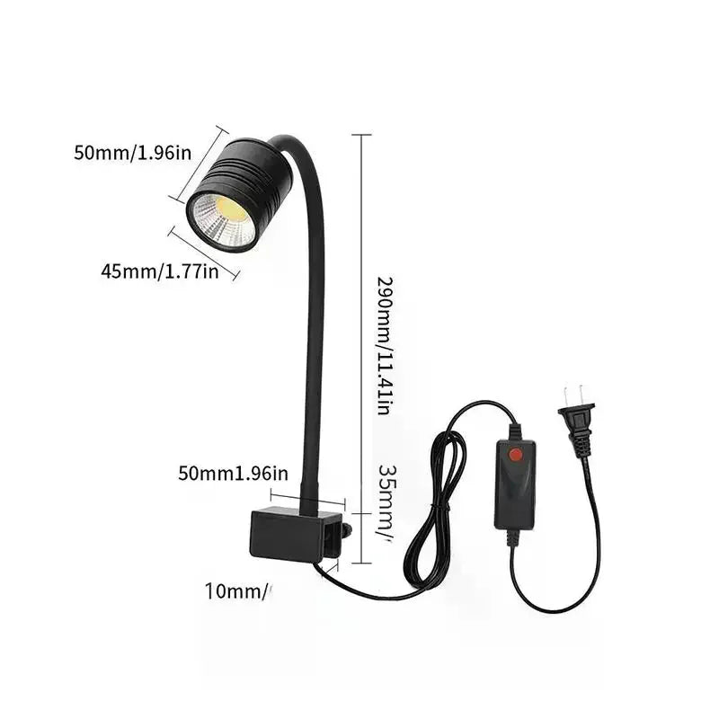 3W South American Aquarium Spotlight 3-Color LED Fish Tank Lamp For Aquascape Decor Focus Lighting