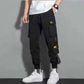 Men's Casual Cargo Pants Fashion Multiple Models New Multi Pocket Drawstring Pants Autumn Outdoor Hip Hop Sweatpants Men Women