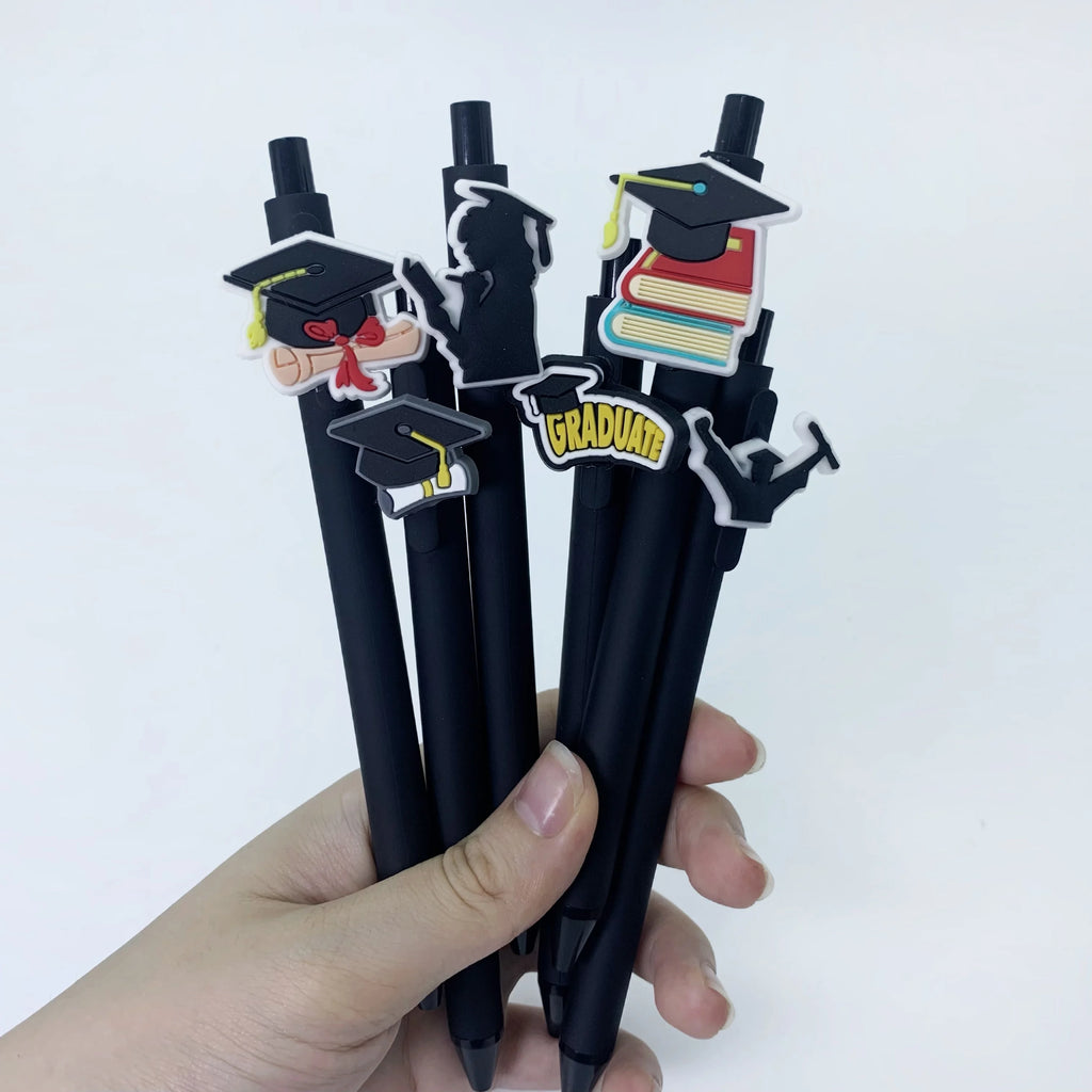 6 happy graduation pens, suitable for graduation party gifts, school office supplies