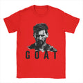 Men T-Shirts Football Messis Leisure Cotton Tee Shirt Short Sleeve  T Shirts Round Neck Clothing Unique