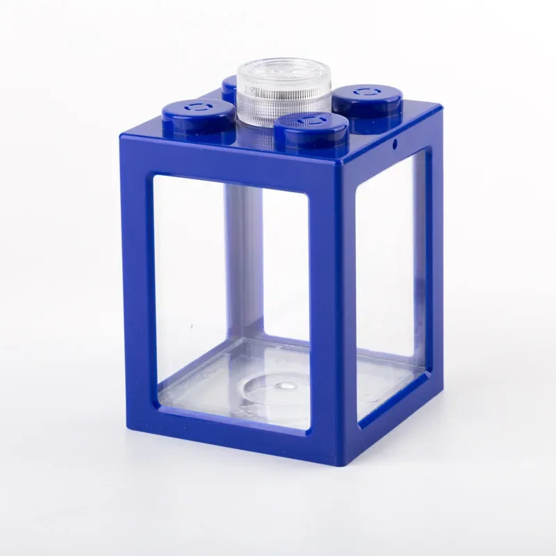 Acrylic Desktop Aquarium Mini Water-Free Plastic Tank for Betta Shrimp Jellyfish - Portable Glass-Like Aquarium for Home Decor