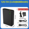 12V Portable Power Bank, 5V, 18650 Cell, Small Size, Large Capacity, Portable, Rechargeable Lithium Battery Pack