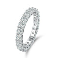 925 Sterling Silver Gorgeous Shiny Round Zircon Ring For Women Engagement Wedding Party Luxury Fashion High Quality Fine Jewelry