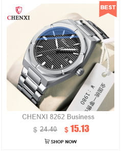 Megir military quartz watch featuring a silver-toned stainless steel case with a black dial, blue accent on the bezel, and a brown leather strap in a sleek modern design.