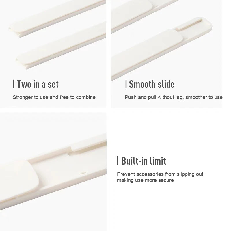 Storage Basket Track DIY Drawer Organizers Slides Storage and Organization Accessories