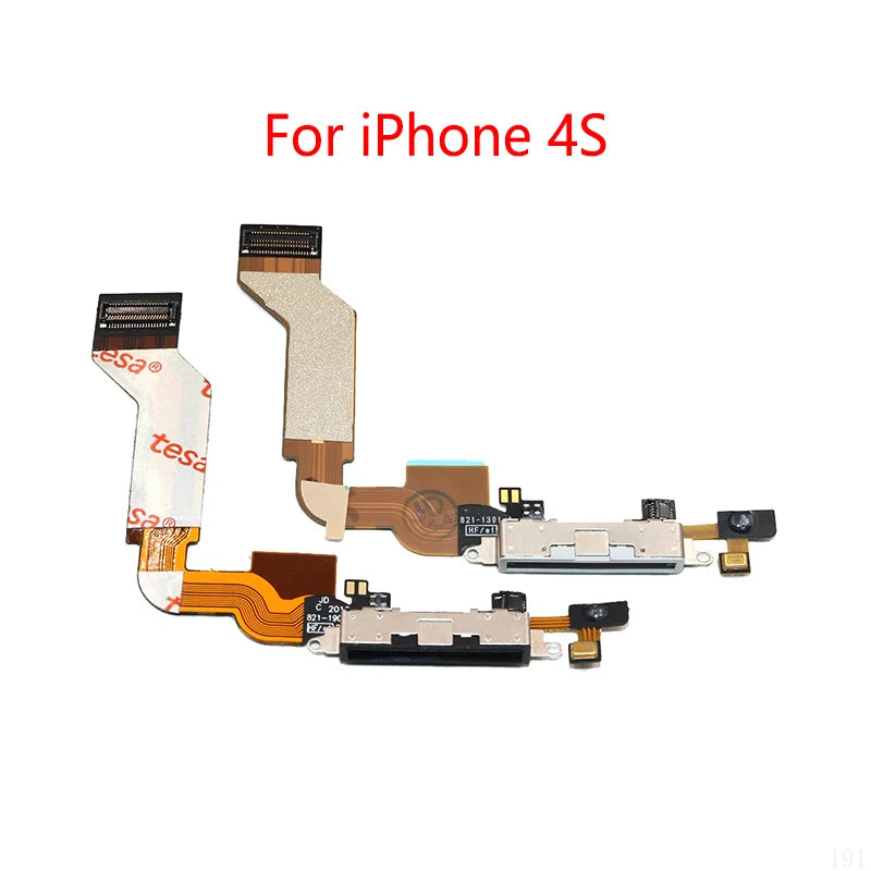 For IPhone 4 4G 4S USB Charging Dock Connector Port Socket Jack Charge Board Flex Cable