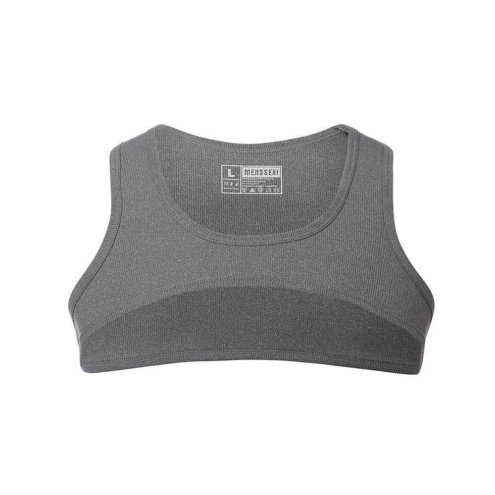 Men Tank Tops Tight and HighElasticity  CROP TOP Tank Top Men  Gym Tank Top Men BodyBuilding Gym Clothing