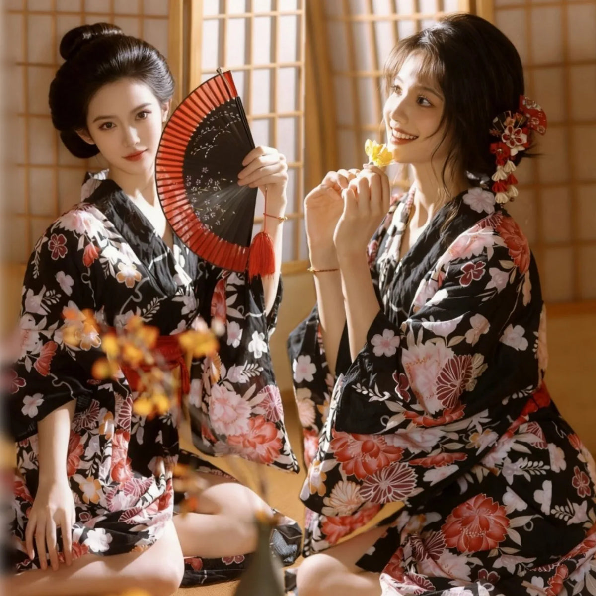 Girl Dress Yukata Women Clothing Fashion Photography Clothes Ethnic Style Stage Japan Kimono Cosplay Performance Costumes