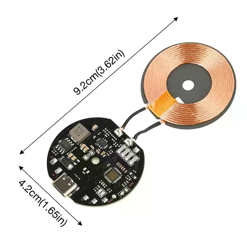 20W High Power Wireless Charger Transmitter Module 12V/24V Mobile Phone Quick Charging Circuit Board Vehicle Wireless Charger