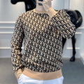 Men's Long Sleeve O Neck Pullover Sweater Slim Fit Knit Sweaters Lightweight Dress Casual Sweater Business Solid Color Outwear