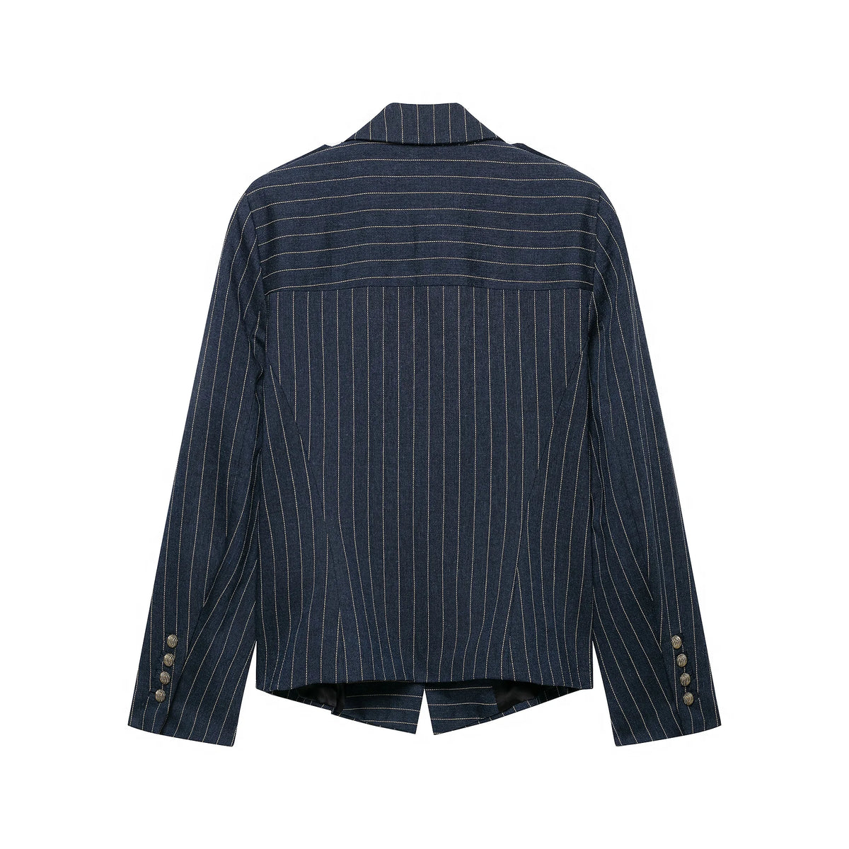Women's Fashion Elegant Striped Blazers Jackets Spring Autumn Female Chic Long Sleeve Button Coats Lady Streetwear Suit Jackets