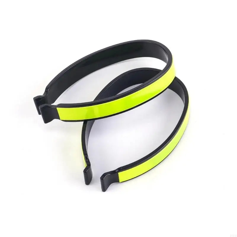 652F 4Pcs Cycling Pant Holder Biking Accessories for Safe Ride, Cycling Trouser Clip, Reflective Band for Bicycles Safety