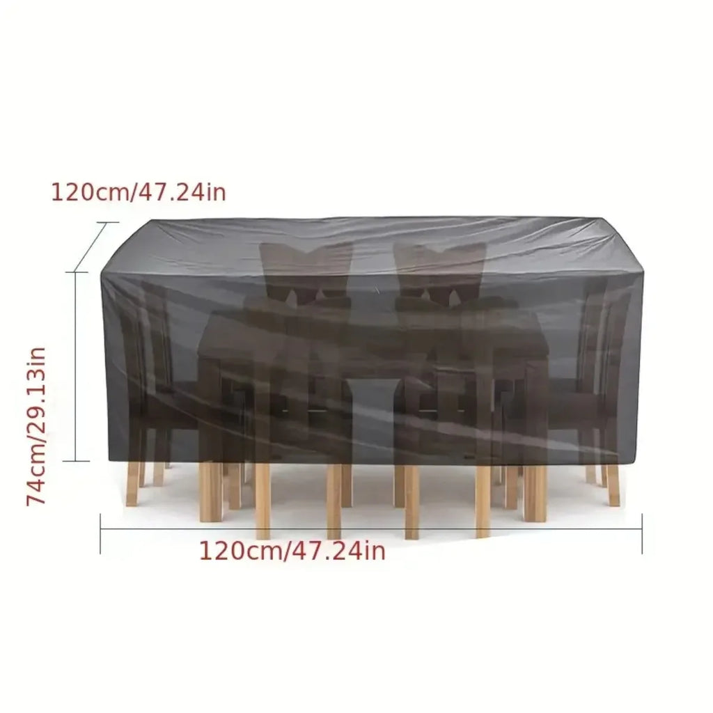 Outdoor Patio and Terrace Furniture Cover, UV-resistant, Suitable for Rectangular Coffee Table Lawn and Patio Set