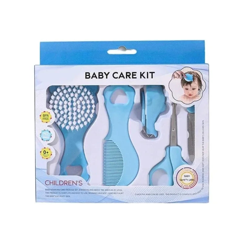 5 Piece  Baby Care Essential Kit Grooming Set Cartoon Bristle Soft Infant CombDesign Gentle Hair Brush Safe