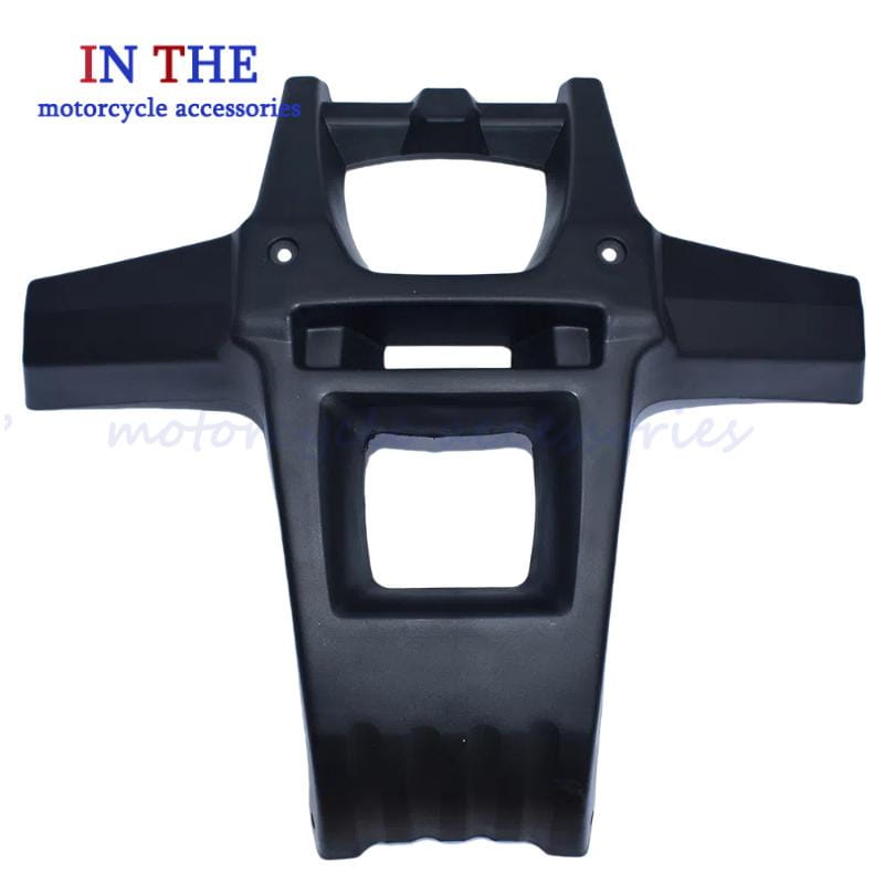 black plastic atv front bumper protection frame shell handlebar grip holder with textured lower section and mounting cutouts visible from the back side