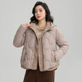 Winter New Fashion Cotton-Padded Jacket Women Small Slim Hooded Solid Parkas Girls Warm Coat Down Sustans Jackets Overcoat