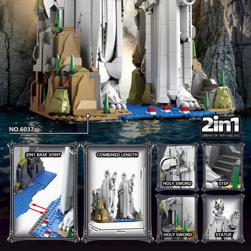 Building block toy set, perfect for model enthusiasts to collect and decorate their desk, also great as a gift