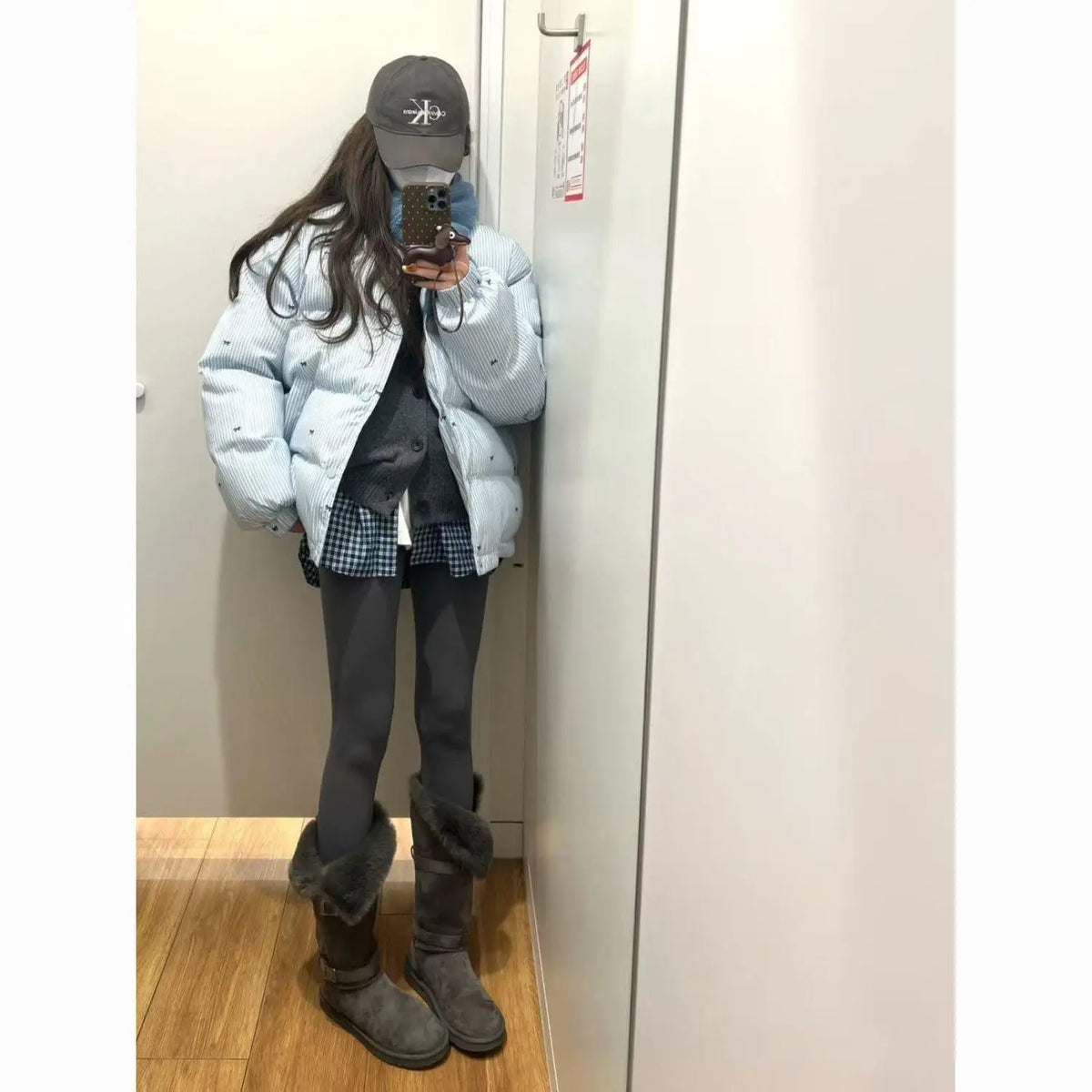 Padded Clothes Women's Winter Bread Clothes Loose Coat 2026 New Striped Padded Jacket