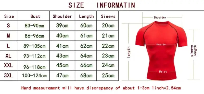 Herren-Anime-Kompressionsshirt in Rot mit kurzärmeligem Design und schwarzer Nahtverarbeitung für sportliche Zwecke.