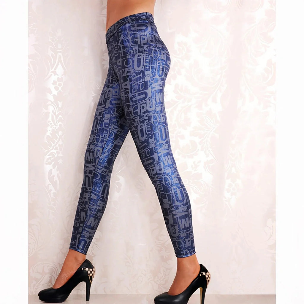 Women's Mid Waisted Casual Leggings Everyday Basic Comfy Tights for Work or Lounge, Soft Stretchy Pants