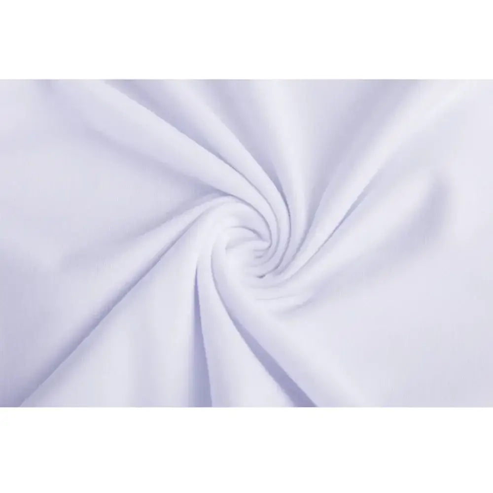 White floral daisy women short sleeve t shirt made of smooth textured fabric with a subtle sheen