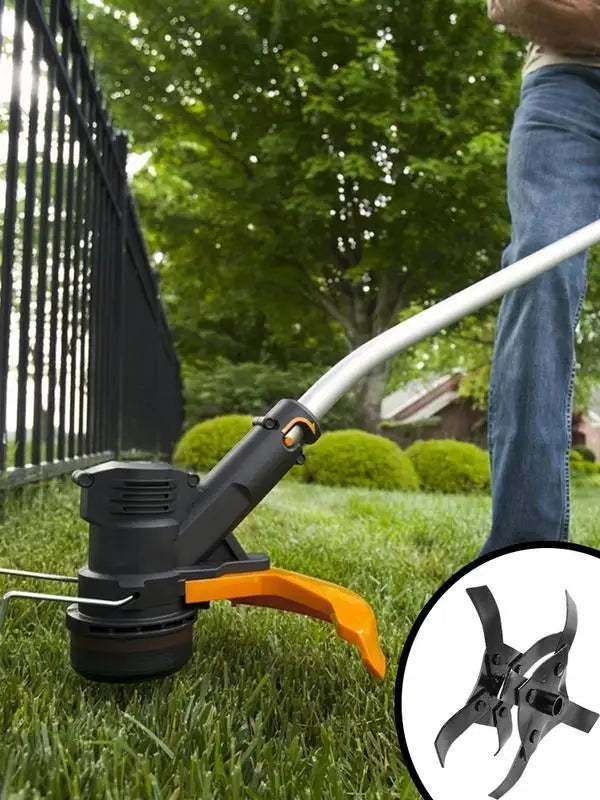 Garden Tiller Wheel Precision Alloy Multi-purpose Weeding Eater Trimmer Enhances Lawnmower Accessory Trimmer Head Rotary