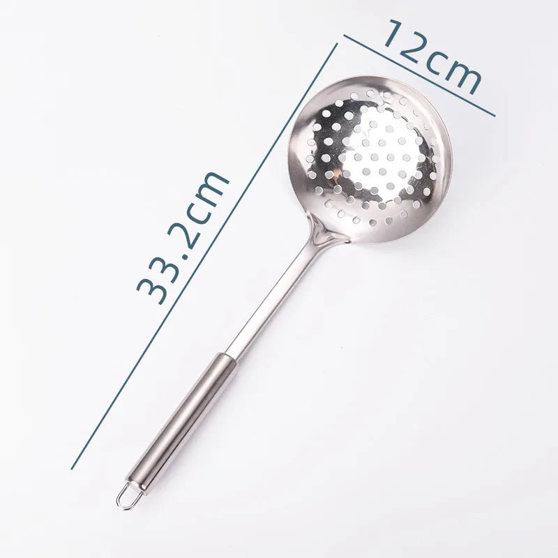9-Piece Stainless Steel Kitchen Utensil Set, Multi-Purpose Cooking Tools, Including Turner Spatula, Ladle, Slotted Turner