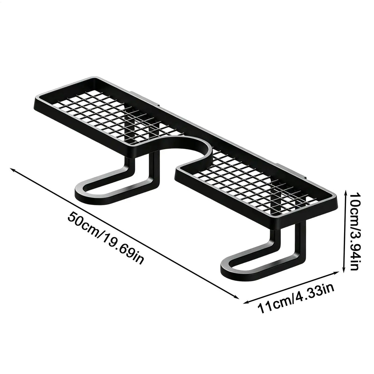 Bathroom U-Shaped Rack Wall Mount Floating Shelf Over Sink Organizer Wash Basin Rack Punch-Free Storage Accessories