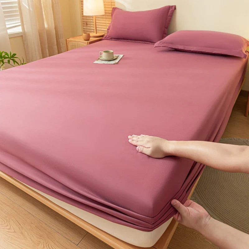 1 Piece of Solid Color Matte Bed Sheet, Solid Color Bed Cover for Bedroom, Bedding ( Excluding Pillowcases) 140/150/160/180/200