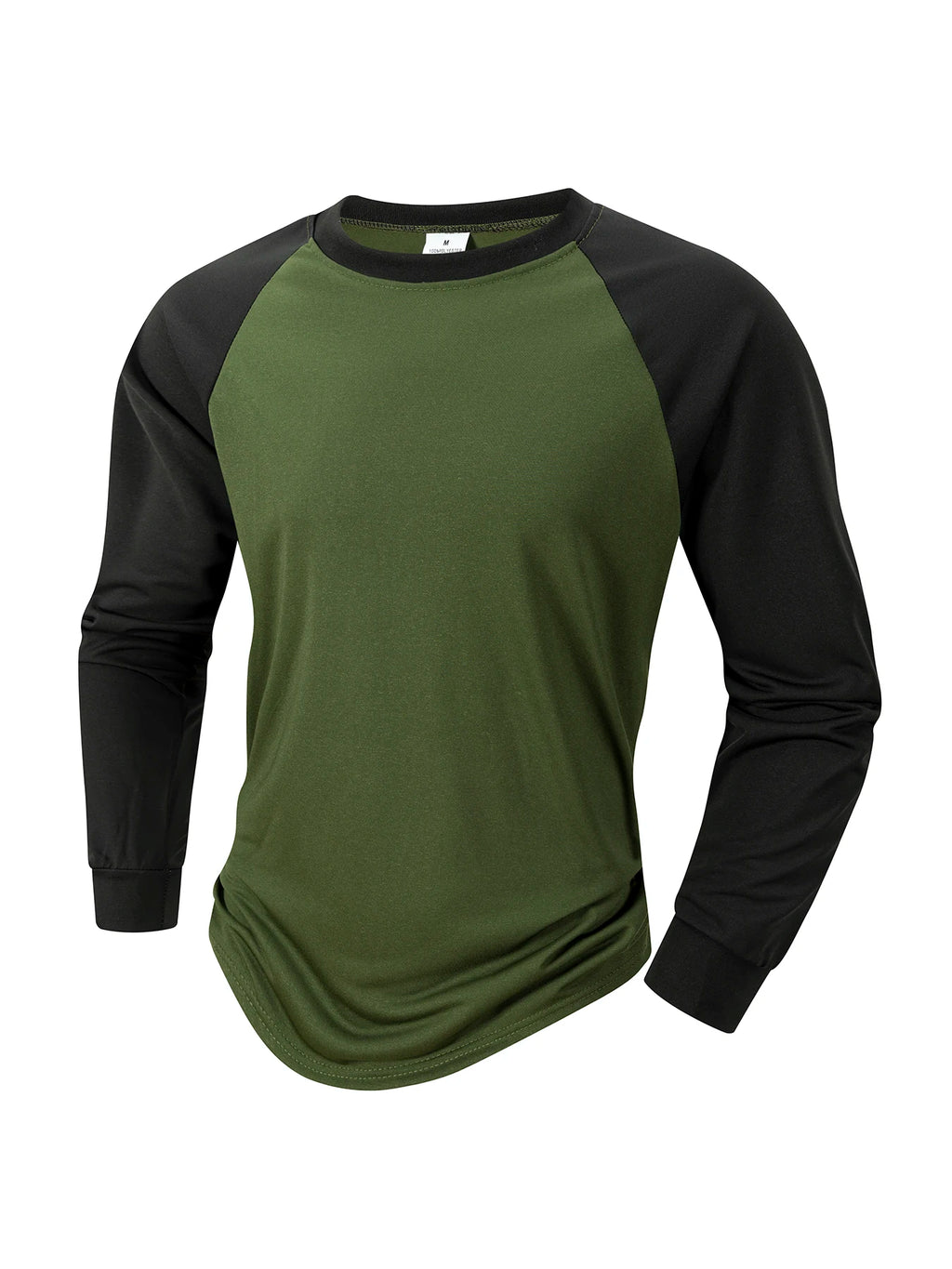 T Shirt for Men O-neck Casual Long Sleeve T-shirts Solid Color Men's Clothing Full Length Sleeve for Spring Summer Undershirts