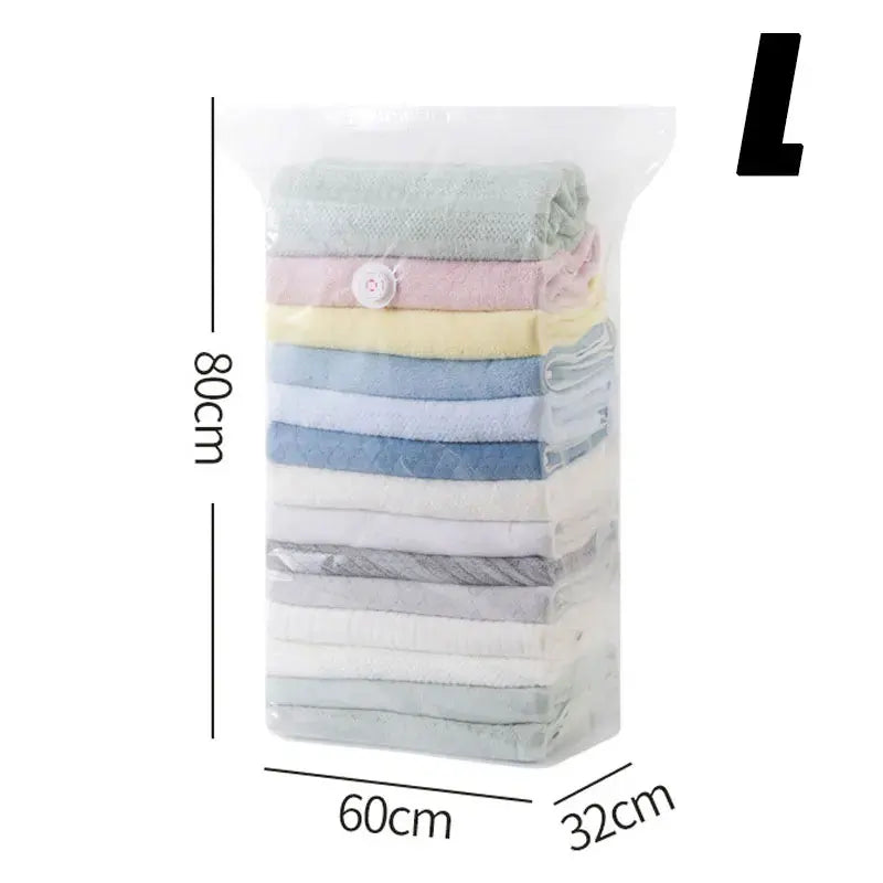 Vacuum Storage Bags Store Clothes Quilts Luggage Sealed Pump Free Thickened Large Capacity Space Saving Household Storage Supply