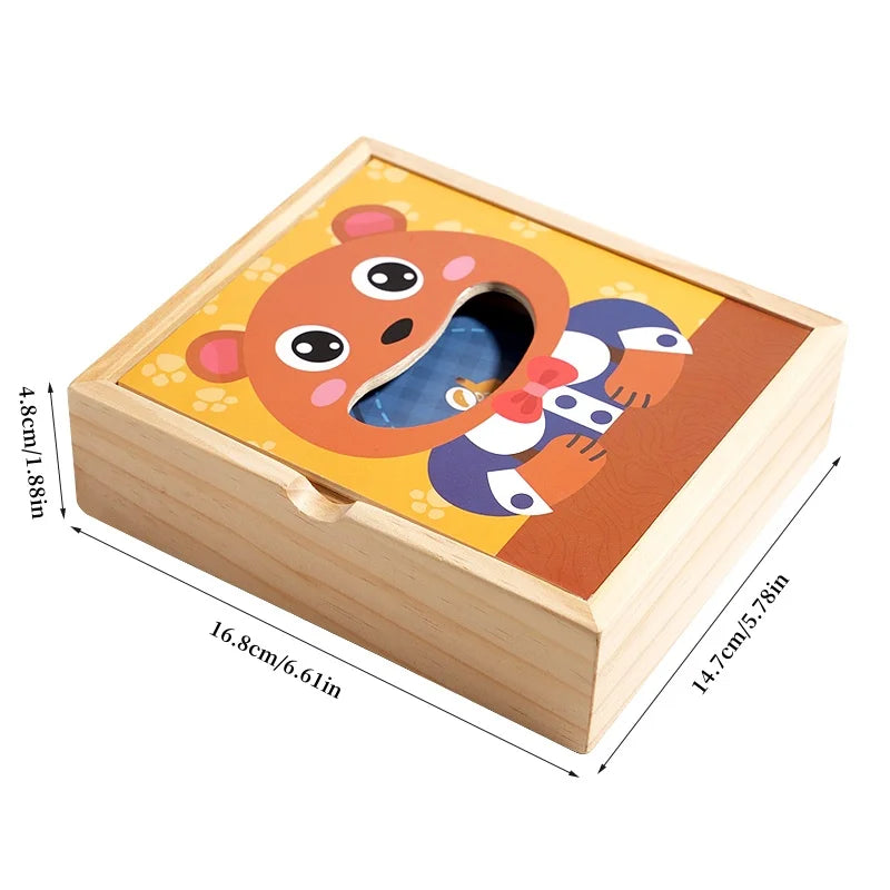 Parent child simulation teddy bear feeding game, early childhood education, baby's fine action, spoon training toy