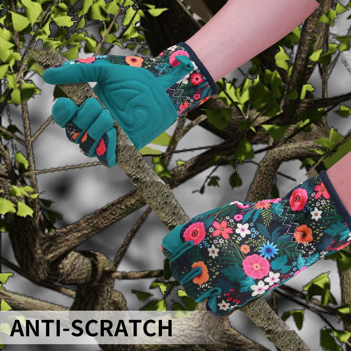 Gardening Gloves for Women Breathable Leather Garden Gloves with Grip Thorn-Proof Puncture-Resistant Work Gloves